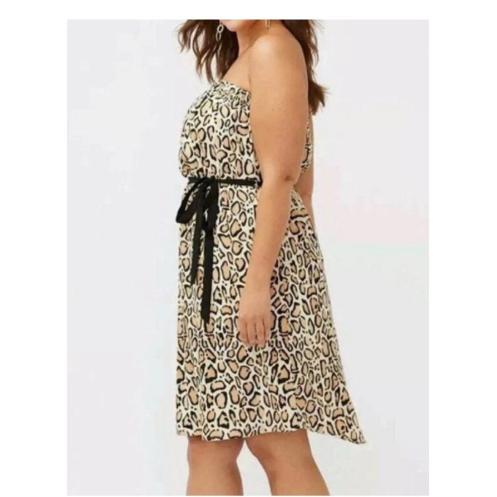 NWT! Cheetah print midi dress with Pockets 🤩 strapless with included straps